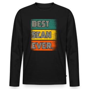 Sean Name Geschenk Spruch Lustig - Männer Premium Bio Langarmshirt - Schwarz - Vorne - Nico (187cm)