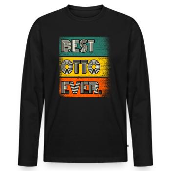 Otto Name Geschenk Spruch Lustig - Männer Premium Bio Langarmshirt - Schwarz - Vorne - Nico (187cm)