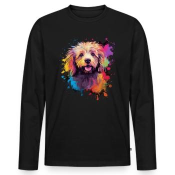Havaneser Hund Geschenk Spruch - Männer Premium Bio Langarmshirt - Schwarz - Vorne - Nico (187cm)