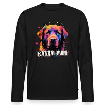 Kangal Dog Cadeau Dire - T-shirt manches longues Premium bio Homme - noir - Devant - Nico (187cm)