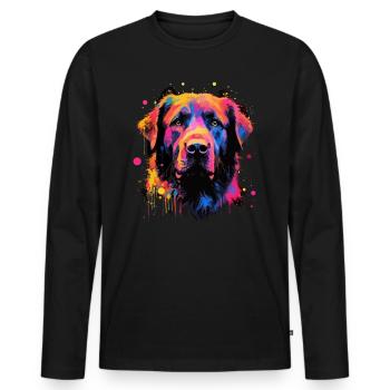 Kangal Dog Cadeau Dire - T-shirt manches longues Premium bio Homme - noir - Devant - Nico (187cm)