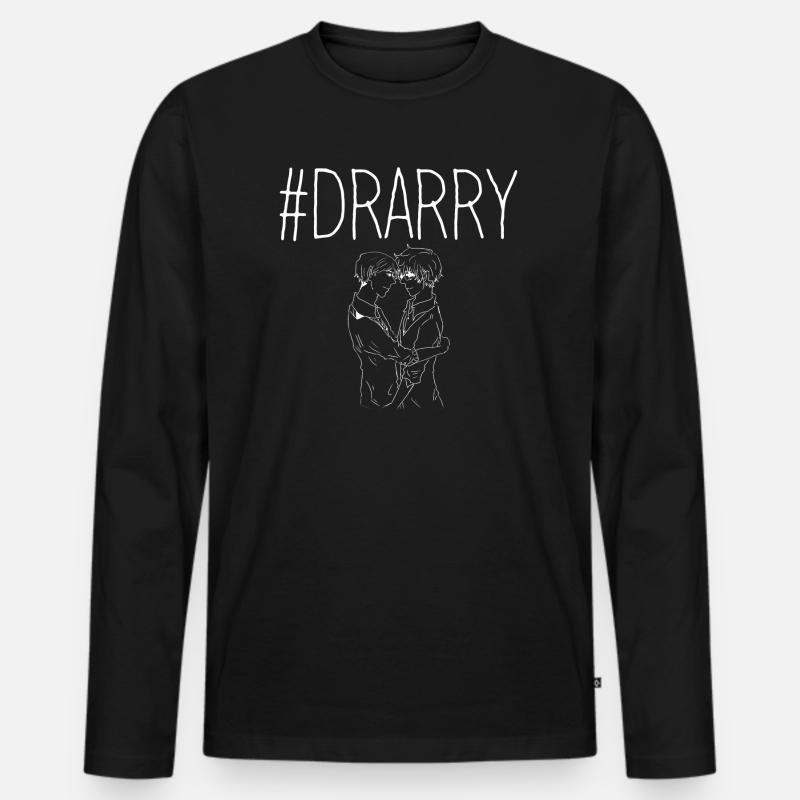 #Drarry - Männer Premium Bio Langarmshirt - Schwarz