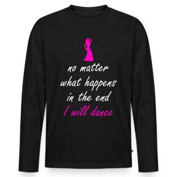 Belly dance dance dancing dancer belly dancer - Men's Premium Organic Long Sleeve Shirt - black - Front - Nico (187cm)