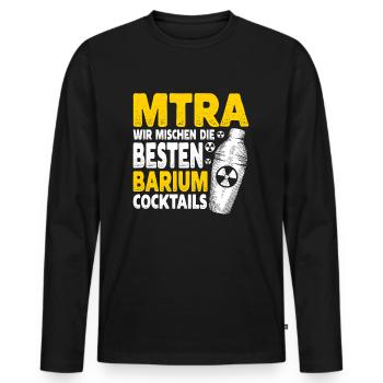 MTRA Medizinisch-Technischer Radiologie Mta - Männer Premium Bio Langarmshirt - Schwarz - Vorne - Nico (187cm)