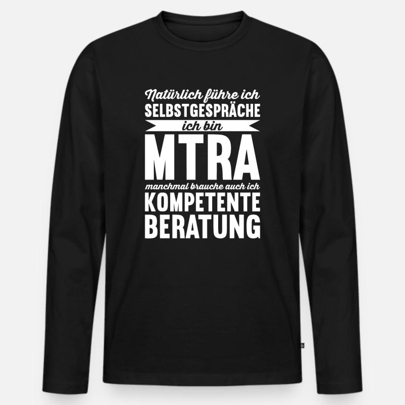 MTRA Medizinisch-Technischer Radiologie Assistent - Männer Premium Bio Langarmshirt - Schwarz