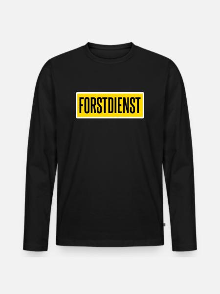 forestier - T-shirt manches longues Premium bio Homme - noir