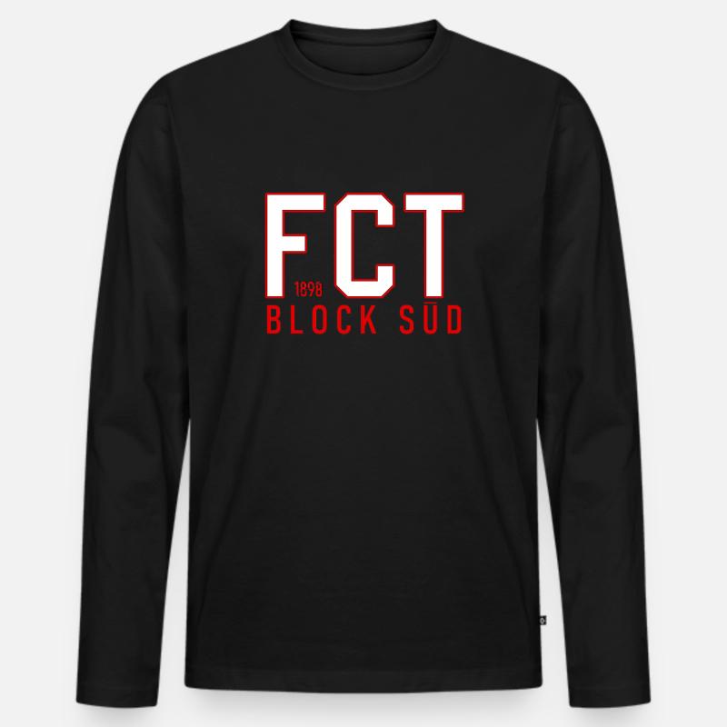 FCT Thun - Männer Premium Bio Langarmshirt - Schwarz