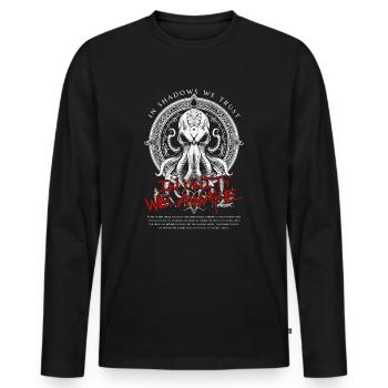 Unity Awake - Cthulhu Kult Lovecraft Necronomicon - Männer Premium Bio Langarmshirt - Schwarz - Vorne - Nico (187cm)
