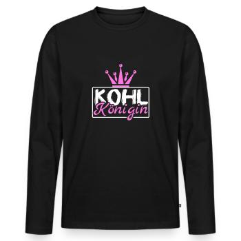 Kohlkönigin Geschenk - Männer Premium Bio Langarmshirt - Schwarz - Vorne - Nico (187cm)