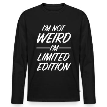 I'm not funny, I'm a unique piece - Men's Premium Organic Long Sleeve Shirt - black - Front - Nico (187cm)