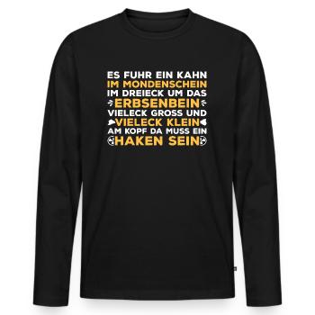 MTRA Medizinisch-Technischer Radiologie Mta - Männer Premium Bio Langarmshirt - Schwarz - Vorne - Nico (187cm)