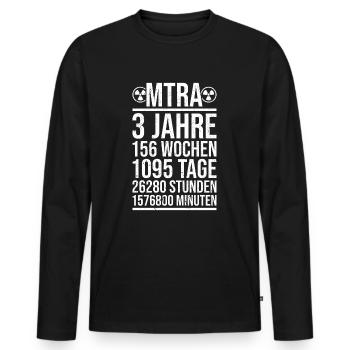 MTRA Medizinisch-Technischer Radiologie Mta - Männer Premium Bio Langarmshirt - Schwarz - Vorne - Nico (187cm)
