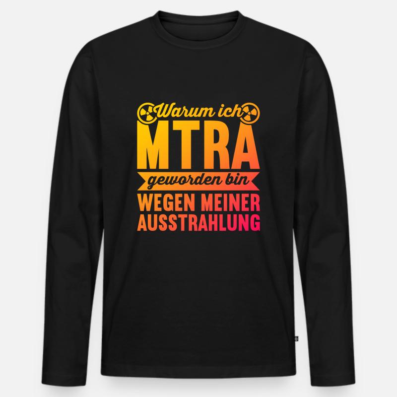 MTRA Medizinisch-Technischer Radiologie Assistent - Männer Premium Bio Langarmshirt - Schwarz