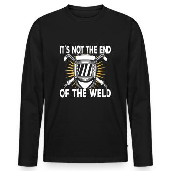 Welding Welder Welders - Men's Premium Organic Long Sleeve Shirt - black - Front - Nico (187cm)