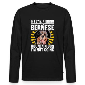 Berner Sennenhund - Männer Premium Bio Langarmshirt - Schwarz - Vorne - Nico (187cm)