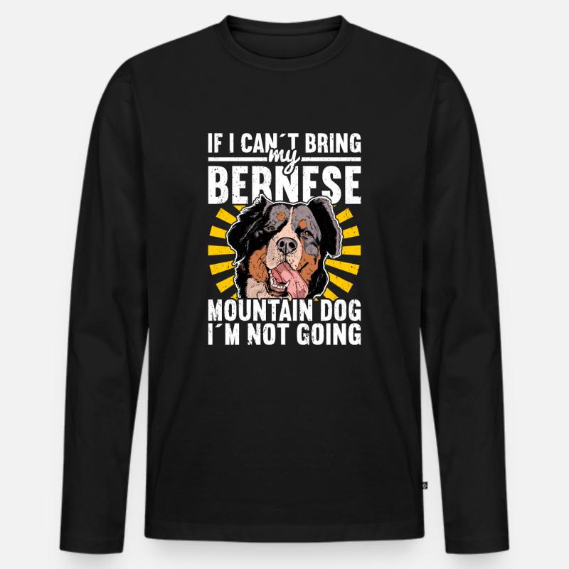 Berner Sennenhund - Männer Premium Bio Langarmshirt - Schwarz