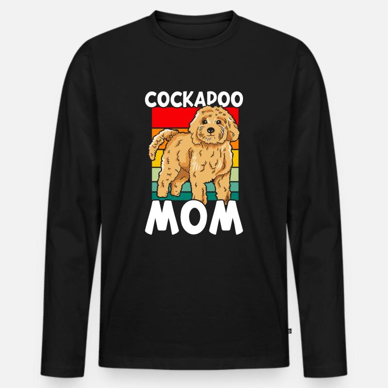 Cockapoo Hund - Männer Premium Bio Langarmshirt - Schwarz