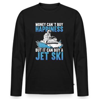 Jet Ski Jet Skiing - T-shirt manches longues Premium bio Homme - noir - Devant - Nico (187cm)