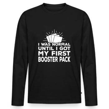 Jeu de cartes à collectionner - T-shirt manches longues Premium bio Homme - noir - Devant - Nico (187cm)