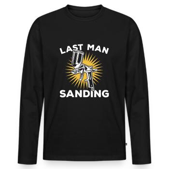 Auto Body Painter Car Painter Automotive Painter - Men's Premium Organic Long Sleeve Shirt - black - Front - Nico (187cm)