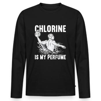 Waterpolo - T-shirt manches longues Premium bio Homme - noir - Devant - Nico (187cm)