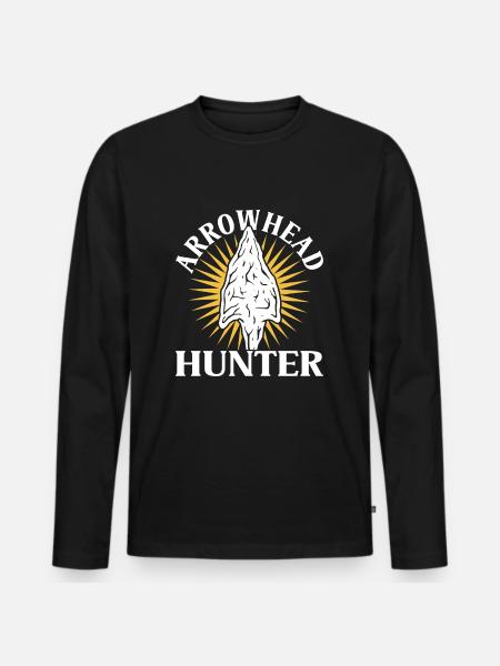 Arrowhead Hunting - Men's Premium Organic Long Sleeve Shirt - black