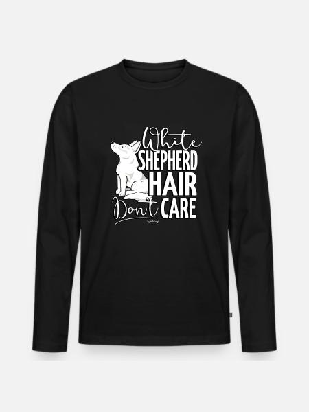 whiteshephair - T-shirt manches longues Premium bio Homme - noir