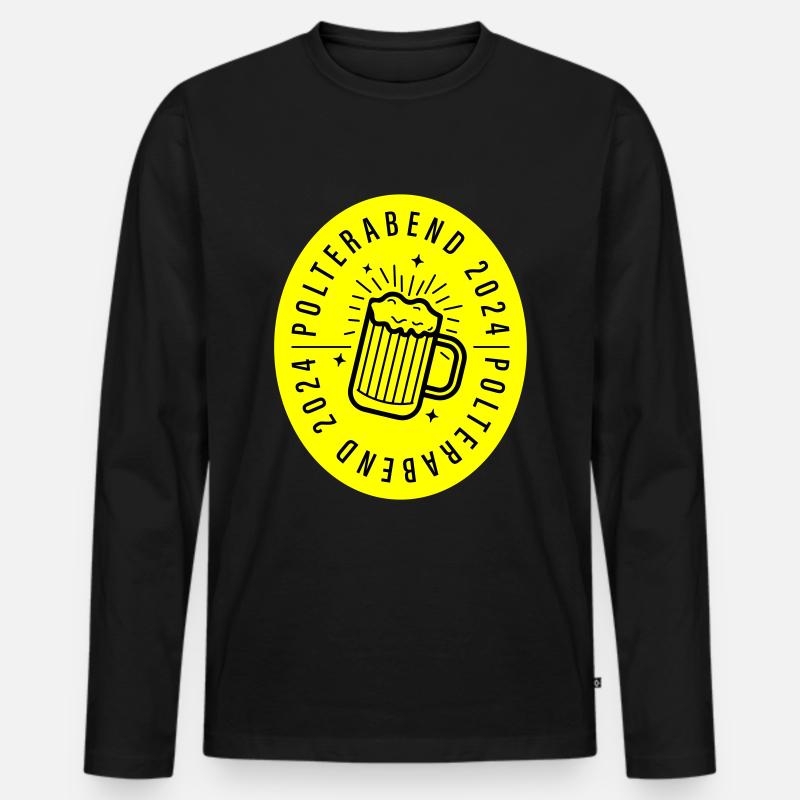 Polterabend 2024 - Männer Premium Bio Langarmshirt - Schwarz