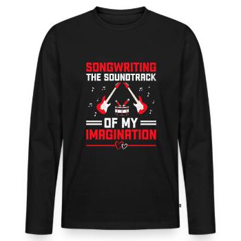 Musician Songwriter Singer Musician Music Music Pr - Men's Premium Organic Long Sleeve Shirt - black - Front - Nico (187cm)