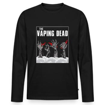 The vaping dead - Men's Premium Organic Long Sleeve Shirt - black - Front - Nico (187cm)