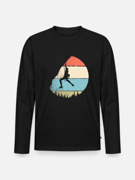 Millésime d'escalade - T-shirt manches longues Premium bio Homme - noir