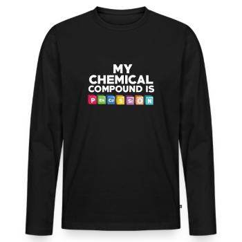 Percussions et batteur - T-shirt manches longues Premium bio Homme - noir - Devant - Nico (187cm)