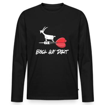 Bock auf Darts Dartpfeil Dartspieler Triple Lustig - T-shirt manches longues Premium bio Homme - noir - Devant - Nico (187cm)