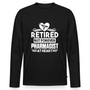 Pharmacist Forever Pharmacist - Men's Premium Organic Long Sleeve Shirt - black - Front - Nico (187cm)