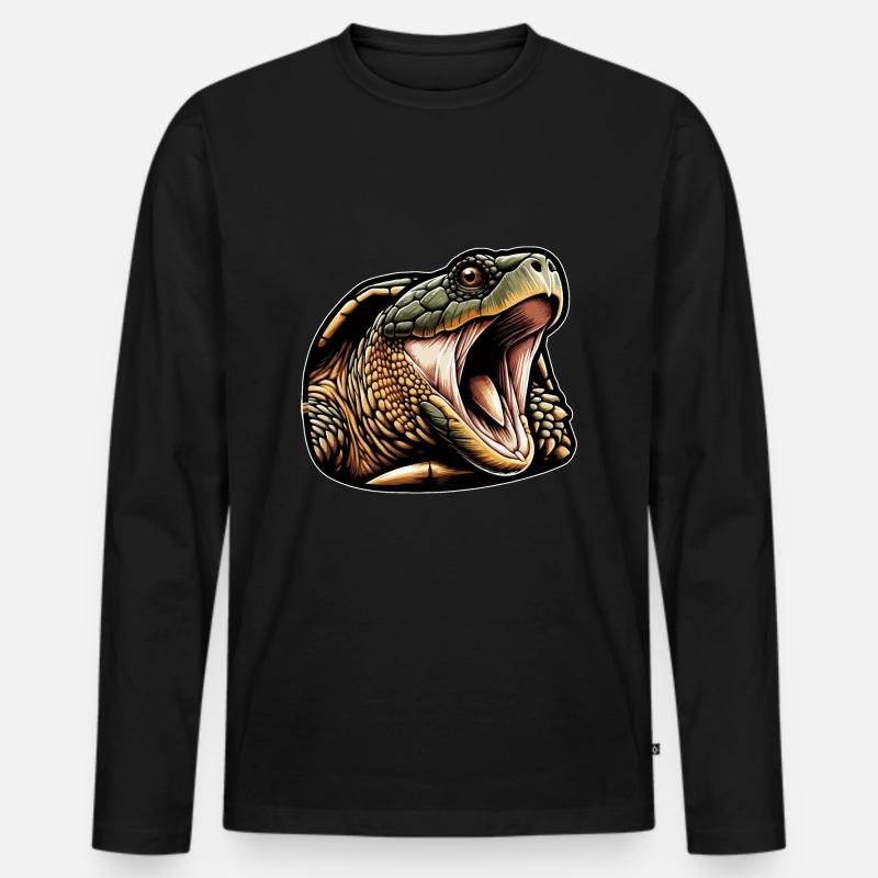 Snapping Turtle Turtles Snapping Turtles - Men's Premium Organic Long Sleeve Shirt - black