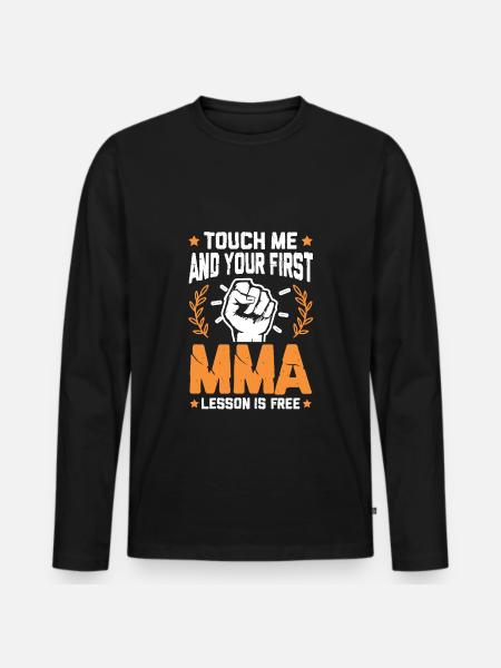 Mixed martial arts fist - Men's Premium Organic Long Sleeve Shirt - black