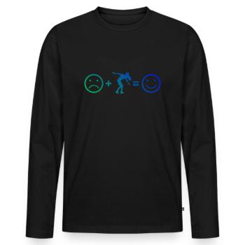 Roller Skates Roller Skating Roller Skating - Männer Premium Bio Langarmshirt - Schwarz - Vorne - Nico (187cm)