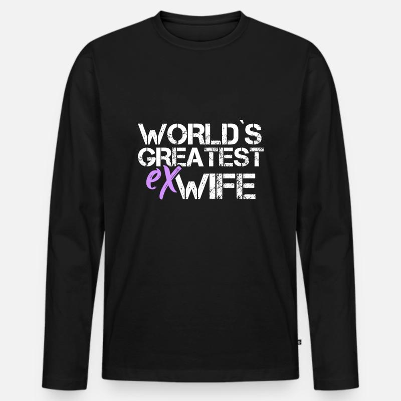 Scheidung Trennung Geschieden Scheidungsparty - Männer Premium Bio Langarmshirt - Schwarz
