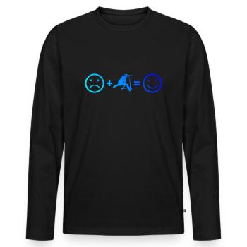 Scooter Stunt Stunt Scooter Scooter Stuntscooter - T-shirt manches longues Premium bio Homme - noir - Devant - Nico (187cm)