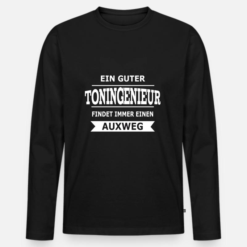 Es gibt immer einen Auxweg - Super Geschenk - Männer Premium Bio Langarmshirt - Schwarz