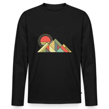 Südtirol Tirol - T-shirt manches longues Premium bio Homme - noir - Devant - Nico (187cm)