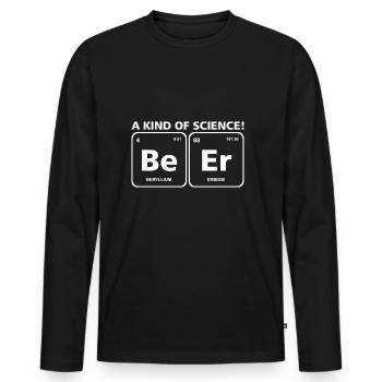 Beer/Bier Periodensystem Element Wissenschaft - Männer Premium Bio Langarmshirt - Schwarz - Vorne - Nico (187cm)