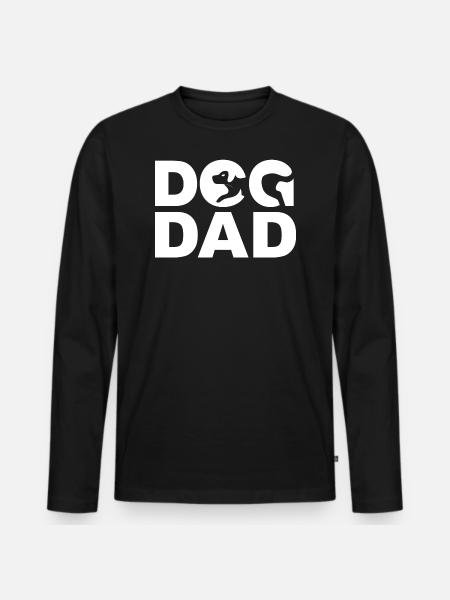 Dogdad - Hundefar - Premium økologisk langærmet T-shirt til mænd - sort