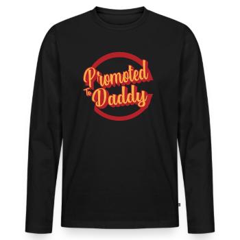 Promu à Daddy Est 2023 - T-shirt manches longues Premium bio Homme - noir - Devant - Nico (187cm)