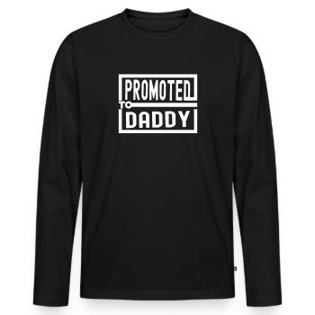 Promu à Daddy Est 2023 - T-shirt manches longues Premium bio Homme - noir - Devant - Nico (187cm)