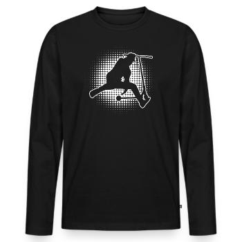 Scooter Stunt Scooter Pedal Scooter Stunt Scooter - Men's Premium Organic Long Sleeve Shirt - black - Front - Nico (187cm)