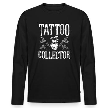 Tattoo Künstler Tattoo Sammler Tattoo - Männer Premium Bio Langarmshirt - Schwarz - Vorne - Nico (187cm)