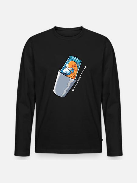 Bartender Mix Cocktail Barkeeper - Men's Premium Organic Long Sleeve Shirt - black
