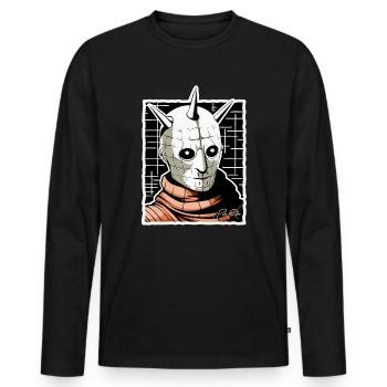 The Coolest Horror Villain - Men's Premium Organic Long Sleeve Shirt - black - Front - Nico (187cm)