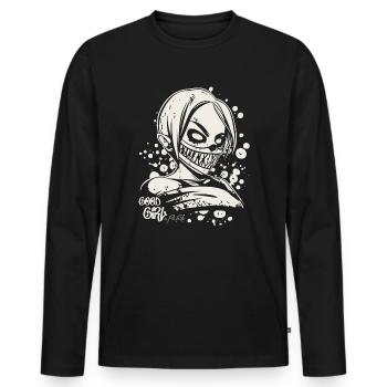 Good Love : Anime Manga Girl - T-shirt manches longues Premium bio Homme - noir - Devant - Nico (187cm)